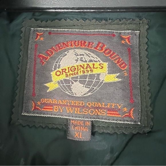 Vintage Wilsons Leather Adventure Bound Green Trench Coat Jacket - Picture 5 of 16